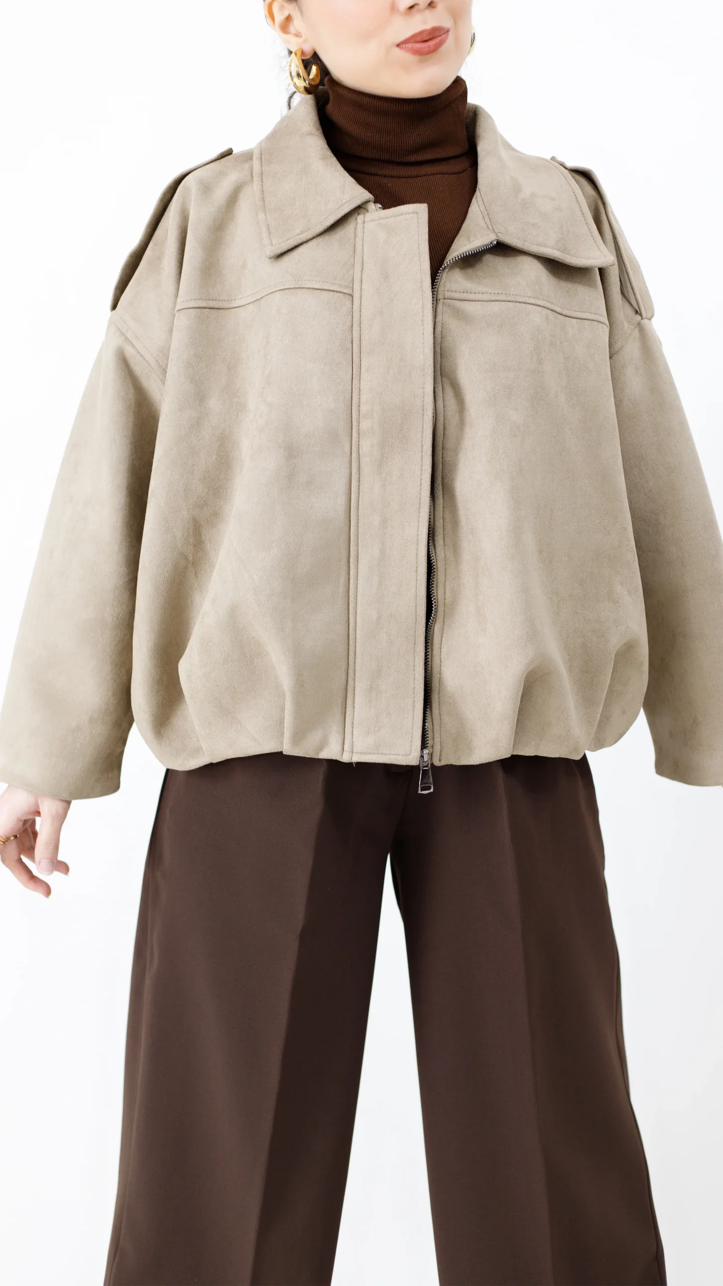 بامبر زارا رنگ کرمی بامبر زارا رنگ کرمی