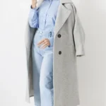 پالتو فوتر بلند آستردار رنگ توسی