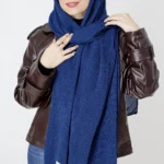 شال پفکی رنگ سرمه ای