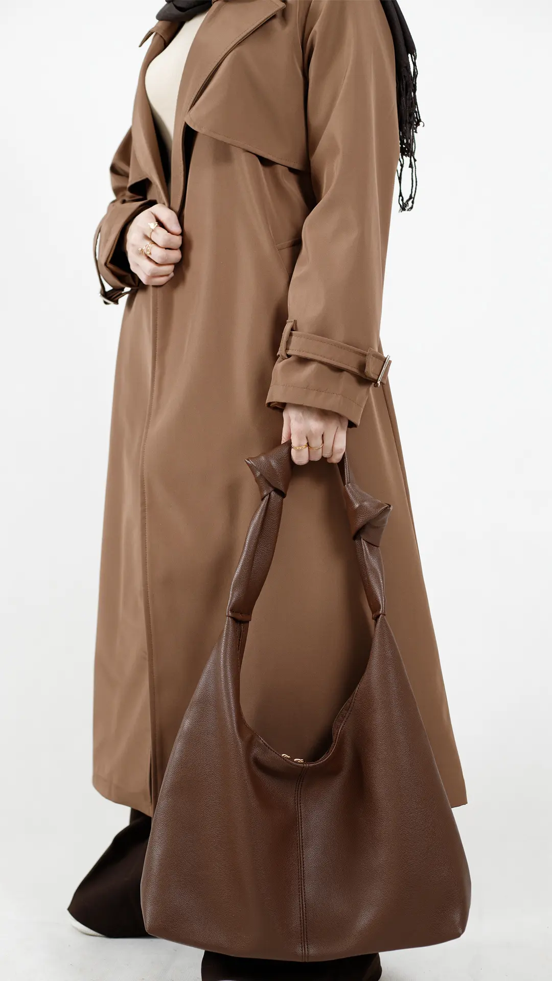 کیف گره ای رنگ قهوه ای کیف گره ای رنگ قهوه ای