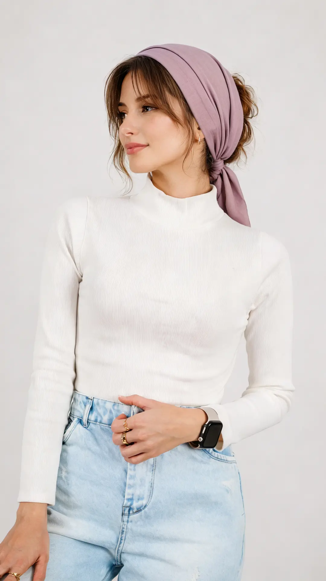 بلوز کبریتی یقه ایستاده رنگ سفید بلوز کبریتی یقه ایستاده رنگ سفید