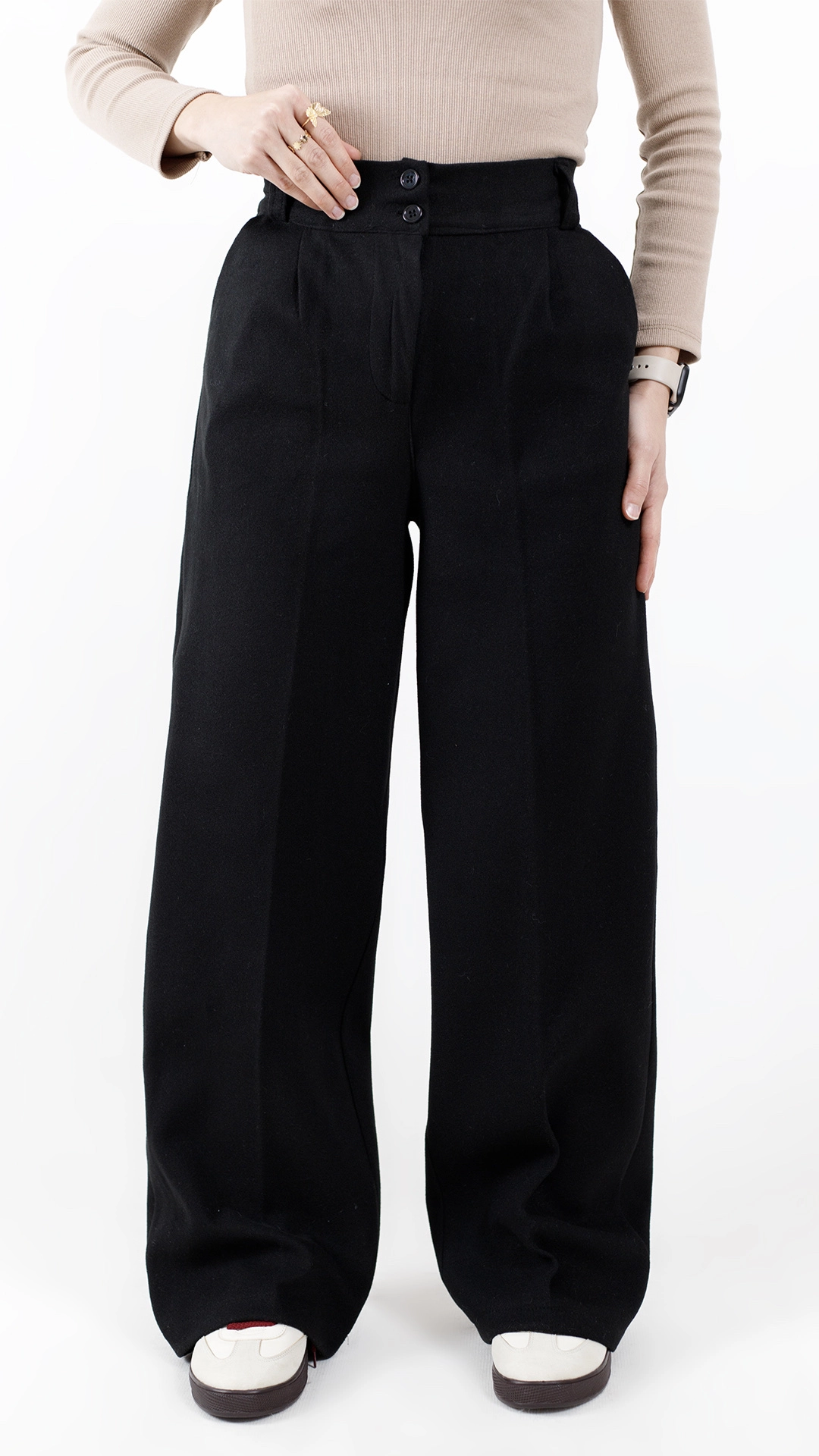 شلوار بگ فوتر رنگ مشکی شلوار بگ فوتر رنگ مشکی