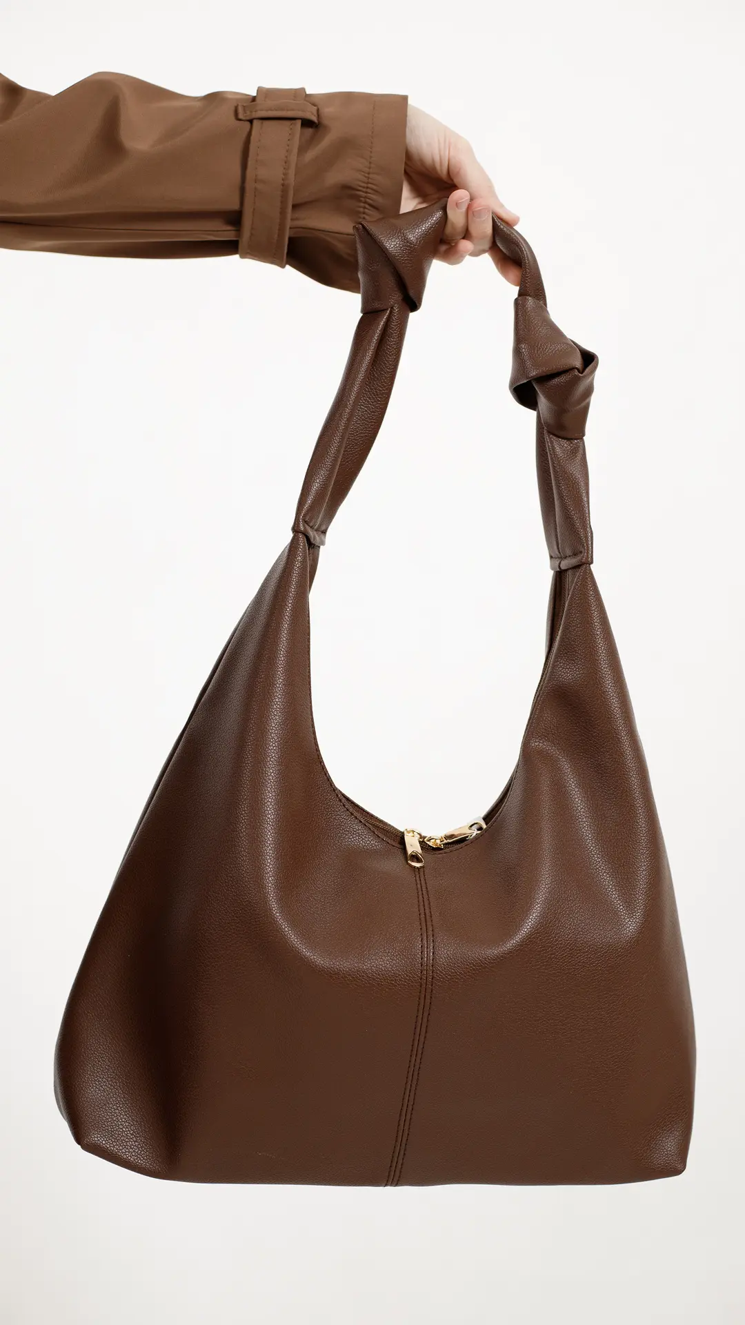 کیف گره ای رنگ قهوه ای کیف گره ای رنگ قهوه ای