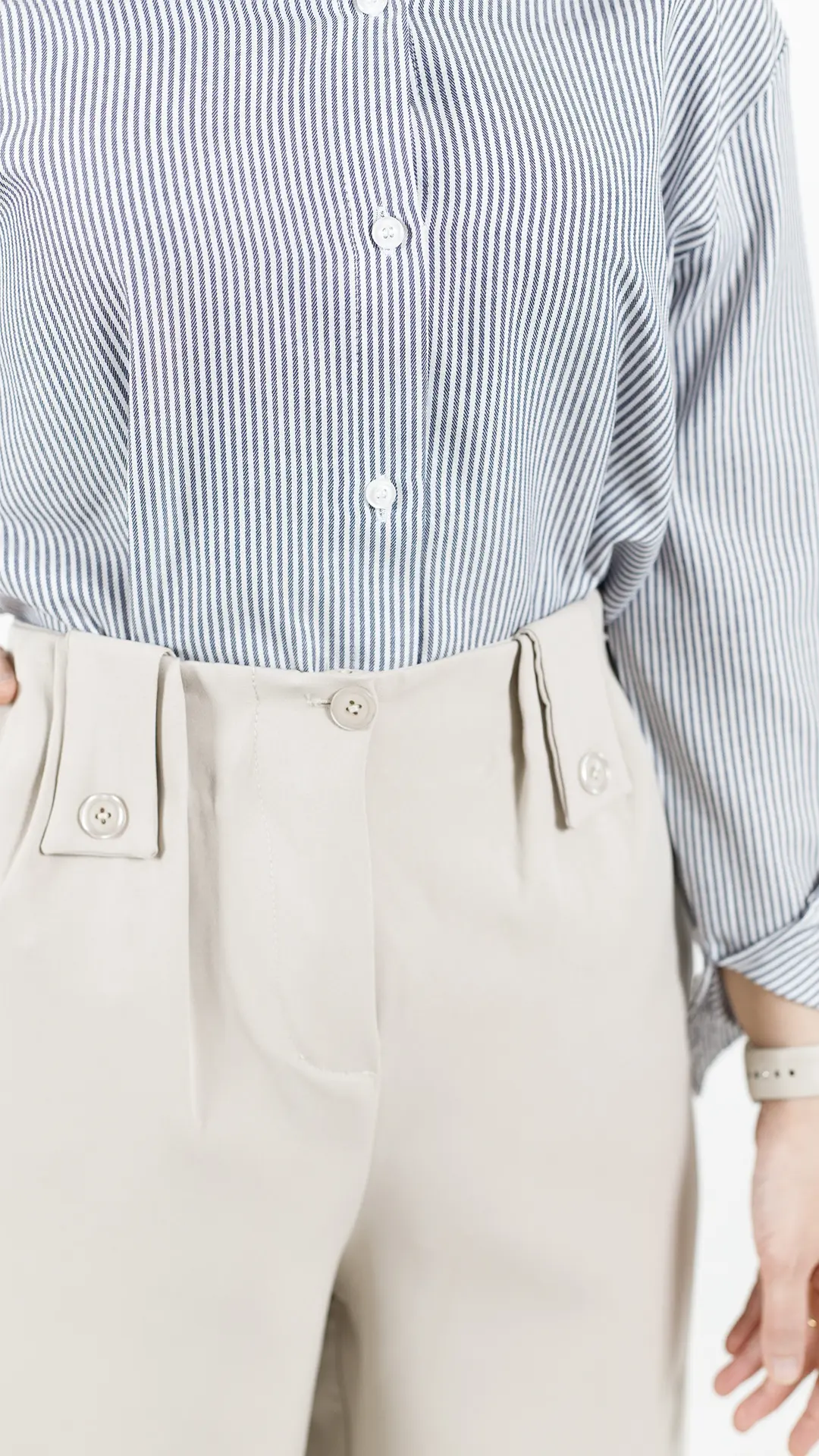 شلوار بگ ریرا رنگ کرمی شلوار بگ ریرا رنگ کرمی