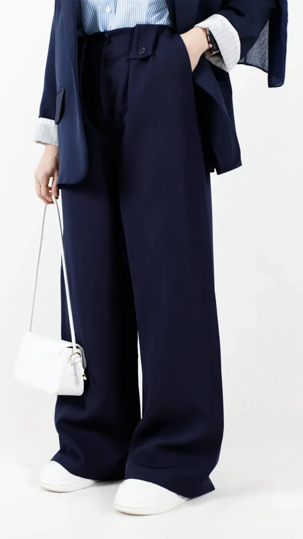 شلوار بگ ریرا رنگ سرمه ای