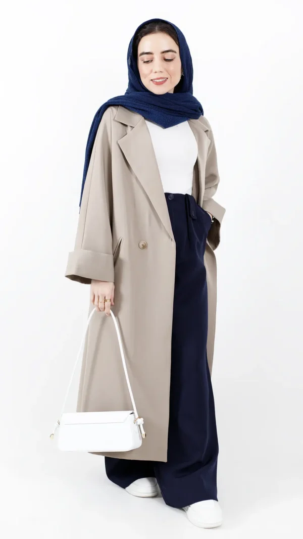 اورکت پاگون دار رنگ نسکافه ای