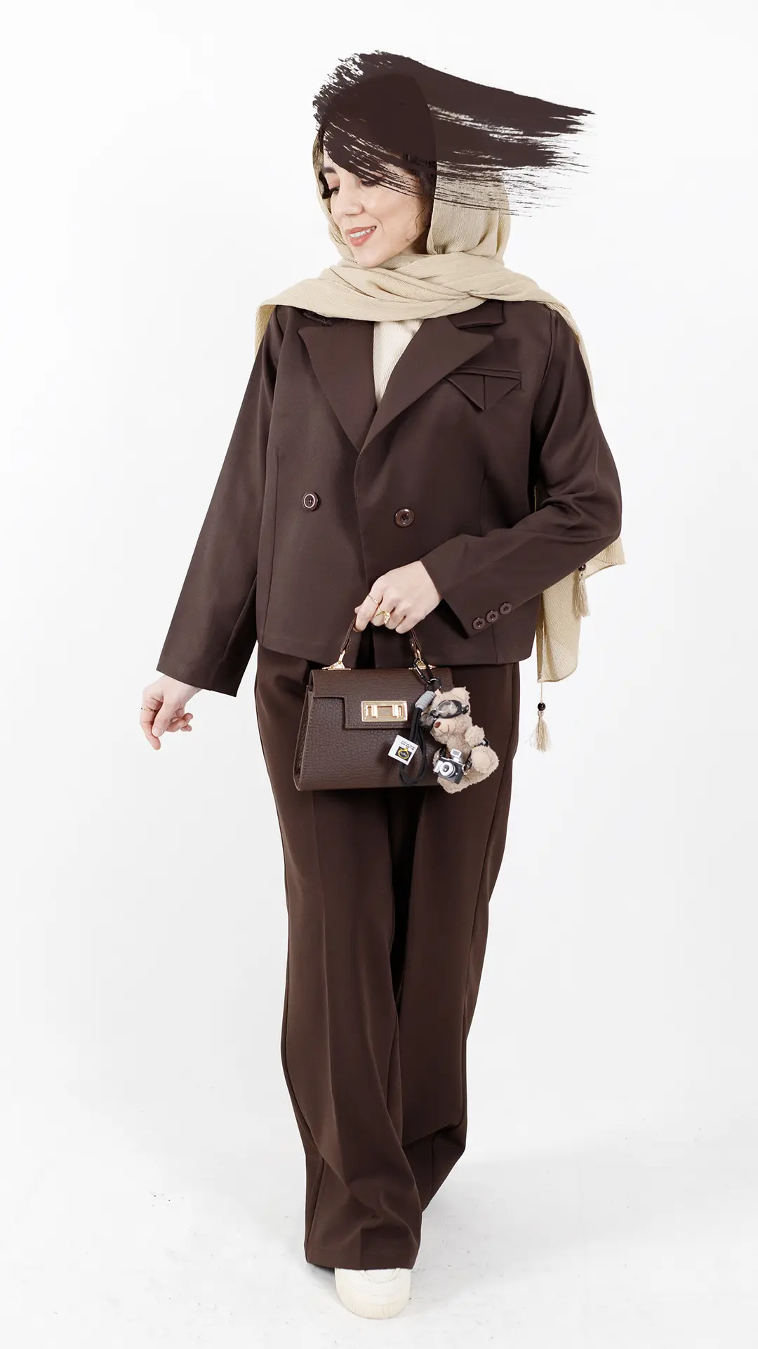 کت فرانس رنگ قهوه ای کت فرانس رنگ قهوه ای