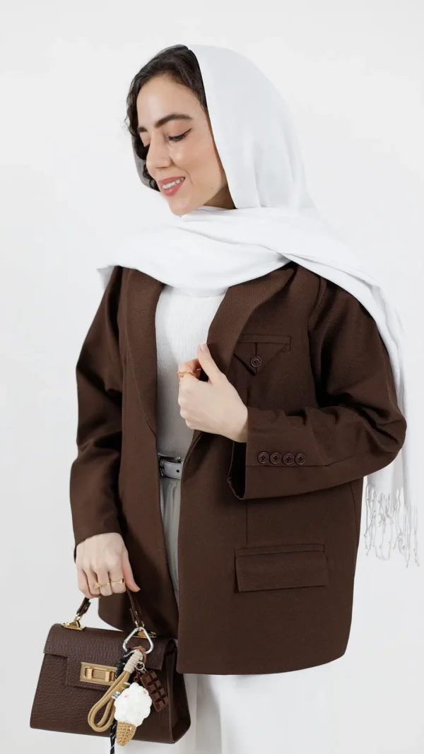 کت مازراتی کجراه لارا رنگ قهوه ای