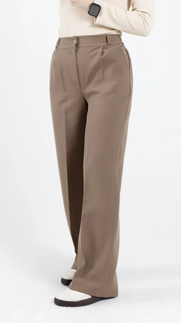 شلوار نیم بگ polo رنگ موکا