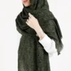 شال آبرنگی رنگ سبز