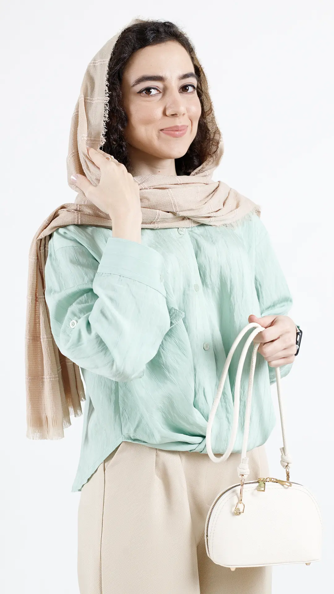 شومیزپری گره ای رنگ سبز شومیزپری گره ای رنگ سبز