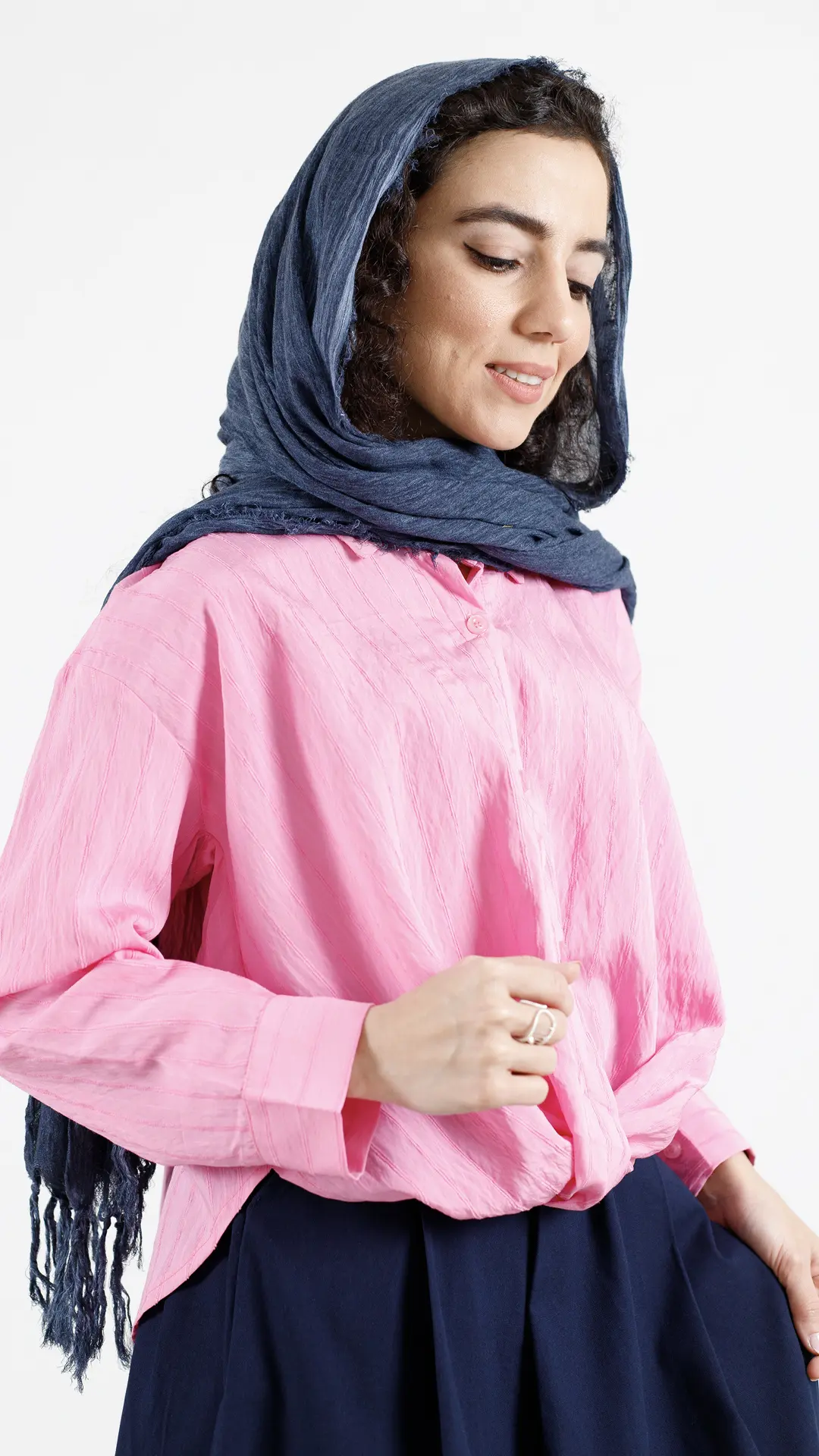 شومیزپری گره ای رنگ صورتی شومیزپری گره ای رنگ صورتی