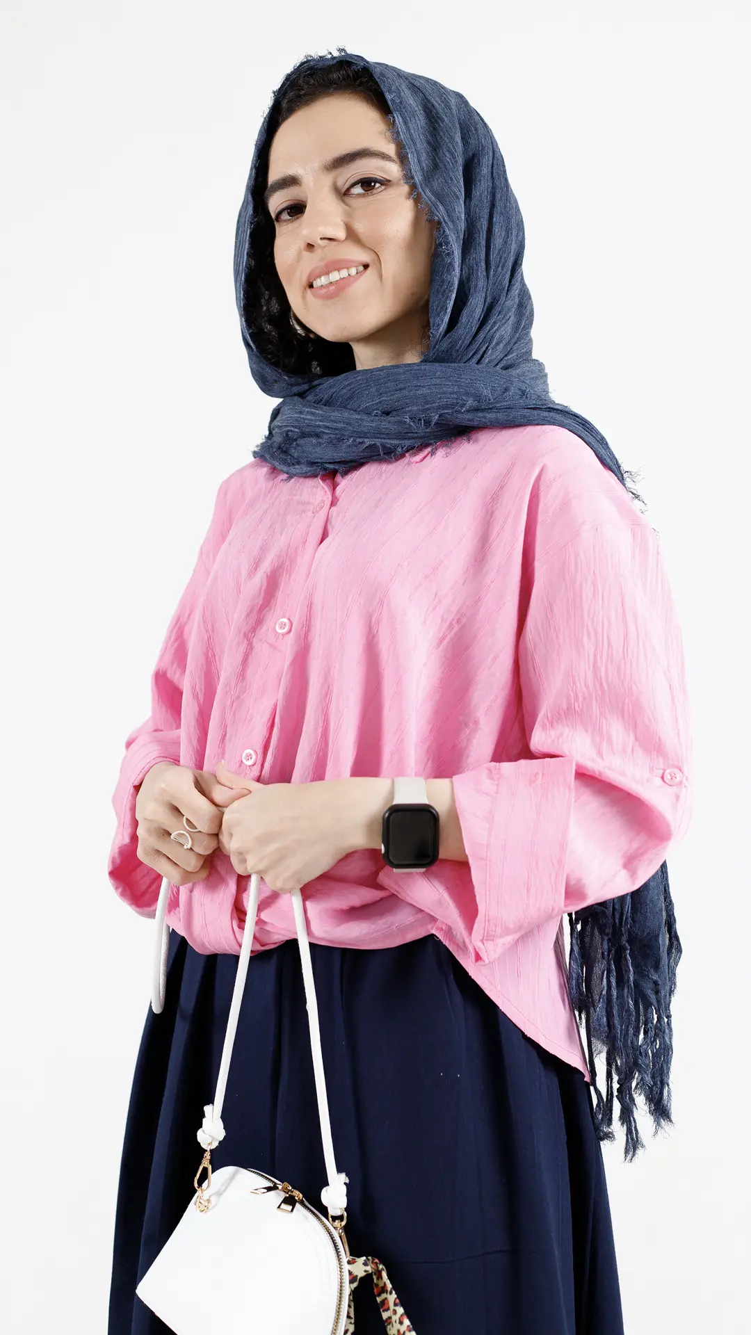 شومیزپری گره ای رنگ صورتی شومیزپری گره ای رنگ صورتی