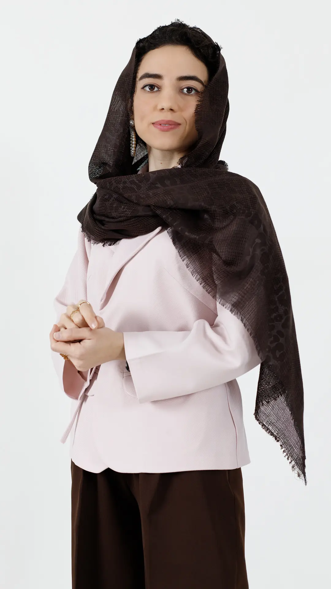کت کمردار کجراه رنگ صورتی کت کمردار کجراه رنگ صورتی