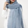 شال چهارخونه دور ریش رنگ آبی