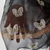 شال مشکی پروانه ای