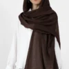شال کنفی دور ریش رنگ قهوه ای